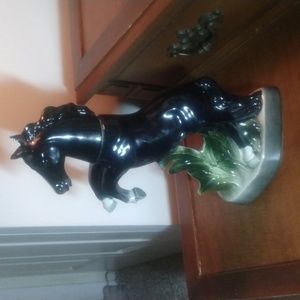 James Bean Black Horse Liquor Decanter 1963